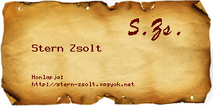 Stern Zsolt névjegykártya